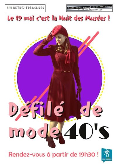 05/2018 : Musée de la Résistance Toulouse, Journées du Patrimoine 2018, Défilé de Mode commenté, Années 40